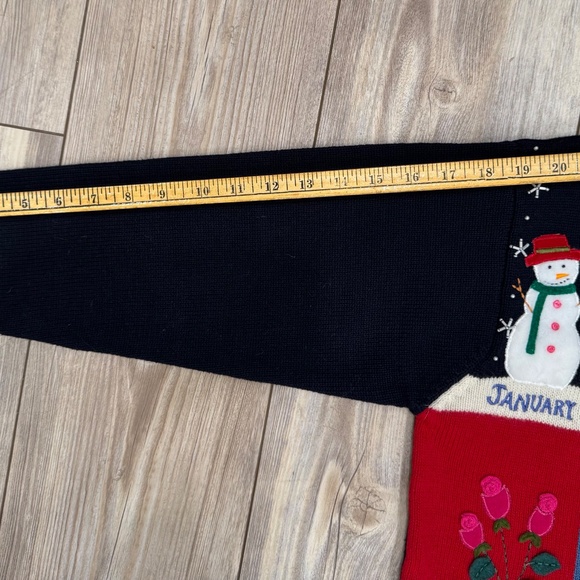 Vintage Rainbow Bridge Embroidered Calendar Cardigan Sweater Size Small - Picture 16 of 16